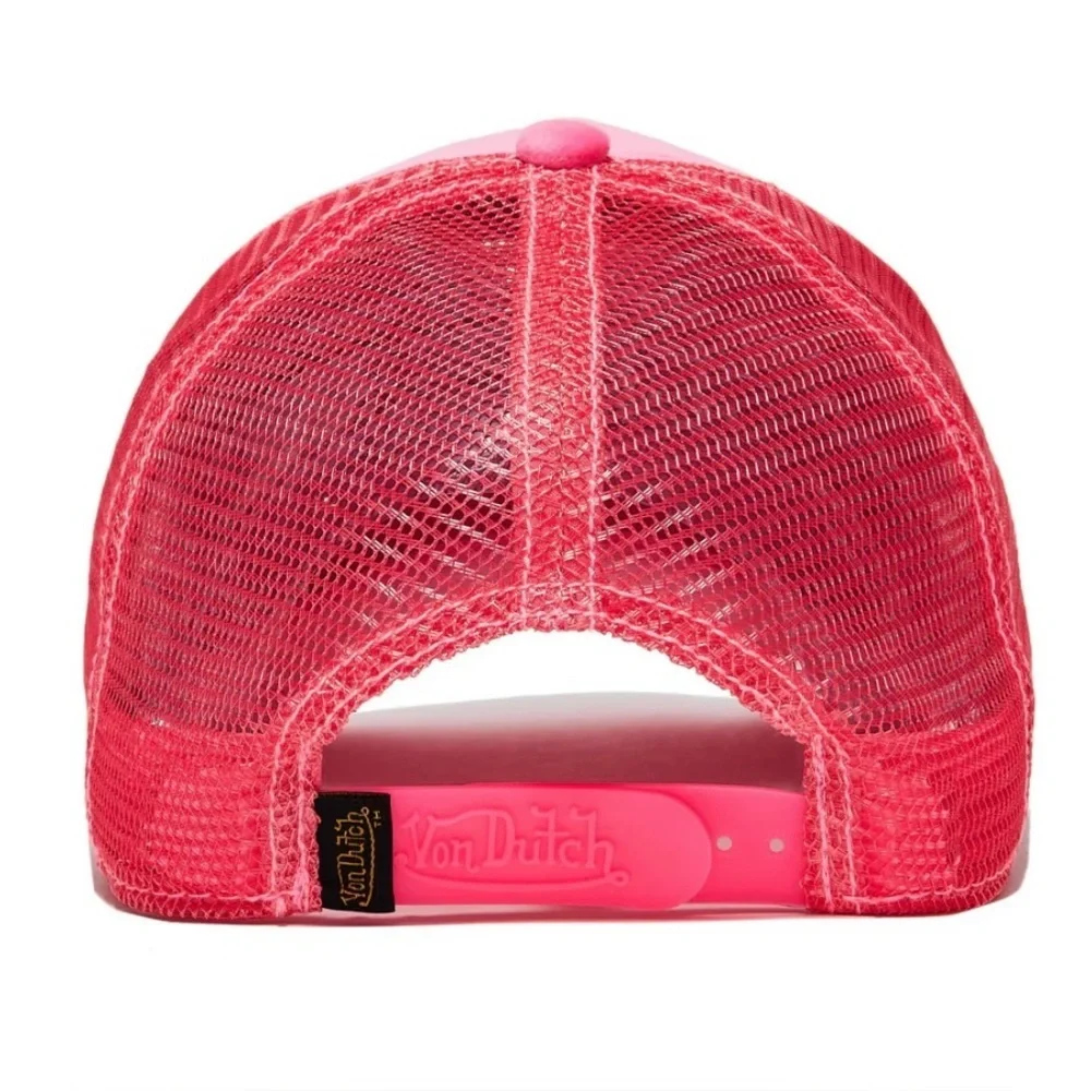 Von Dutch Hot Pink Crush Velvet Trucker New With Tags